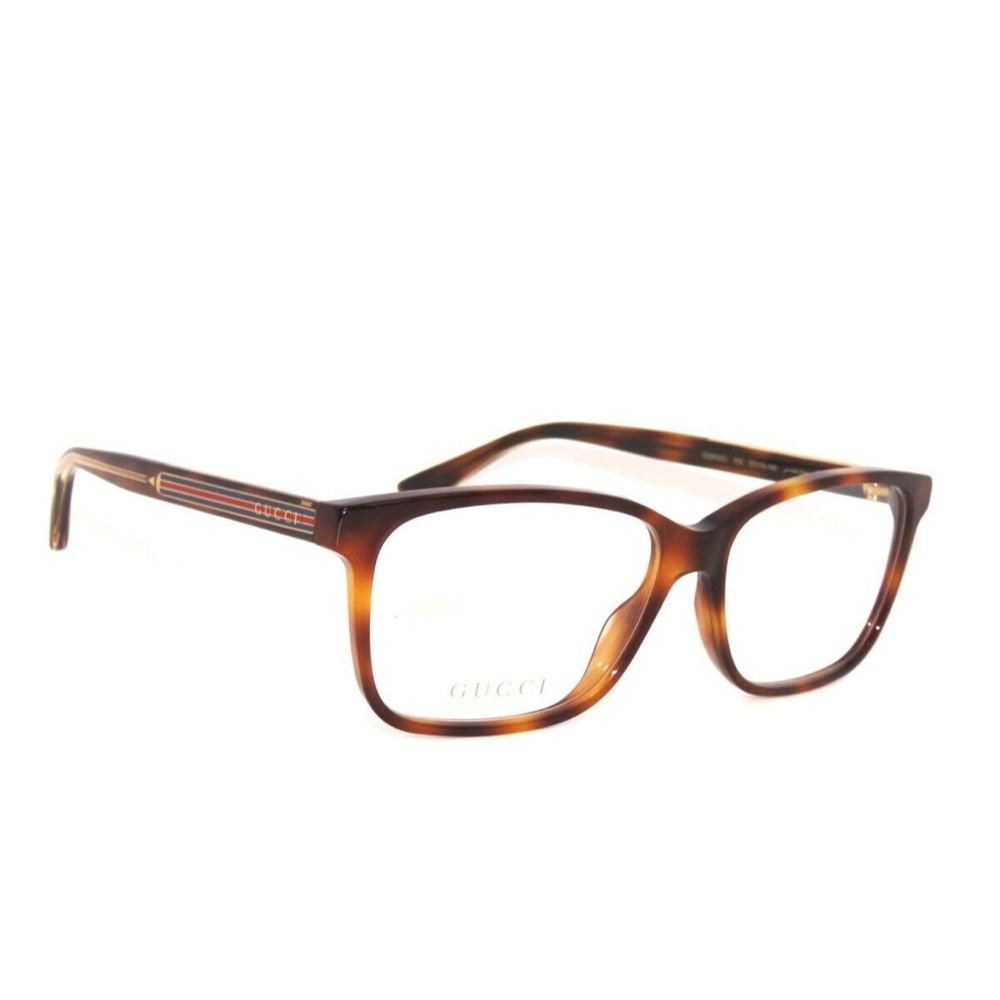 Gucci 0530O 0530 006 57 Havana Crystal Eyeglasses - Picture 3 of 5